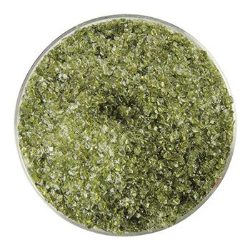 BU122692F- Bullseye Frit Medium Lily Pad Green 5oz Jar - 90 COE