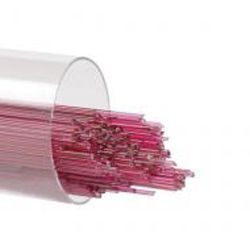 BU131105- Bullseye .5MM Cranberry Pink Transparent Stringers - 90 COE