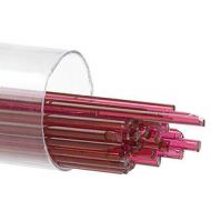 BU131172- Bullseye 2MM Cranberry Pink Transparent Stringers - 90 COE