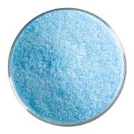 BU141691F- Bullseye Frit Fine Light Turquoise Blue Transparent 5oz Jar - 90 COE
