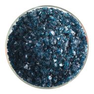 BU144493F- Bullseye Frit Coarse Sea Blue Transparent 5oz Jar - 90 COE