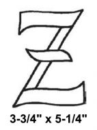 BLZ -Bevel Letter Z