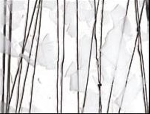 BU4118F-Black Streamer/White Fracture on Clear