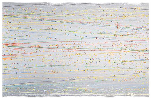 BU4247F-Clear/Rainbow Mardi Gras