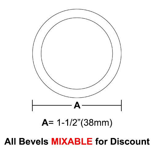 BVR15CS-Case 1080ea. Circle Bevel 1.5" 
