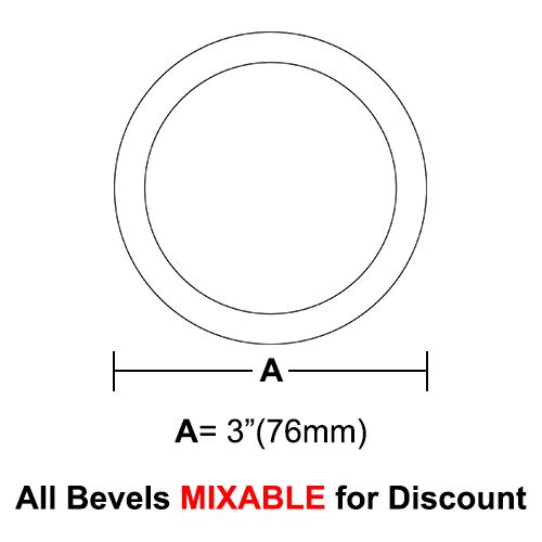 BVR3CS-Case 360ea. Circle Bevel 3" 