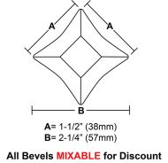 BVS15-Star Bevel 1.5"x1.5"x2-1/4"