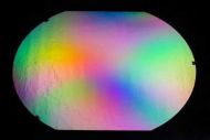 DC862A-CBS Thin Dichroic Rainbow Mix On Black 16"x19"- 90 COE