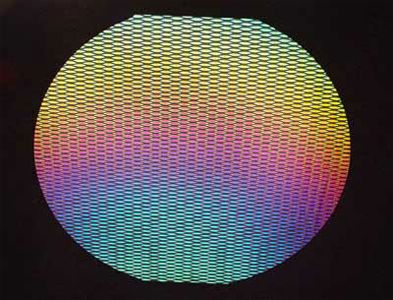 DC942A-CBS Thin Dichroic Rainbow 1 On Clear Marquis 16"x19" - 90 COE