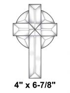 EC153-Exquisite Cluster Small Celtic Cross