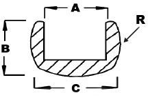 2057-Cascade 3/16" Round U Lead Came #RU-80