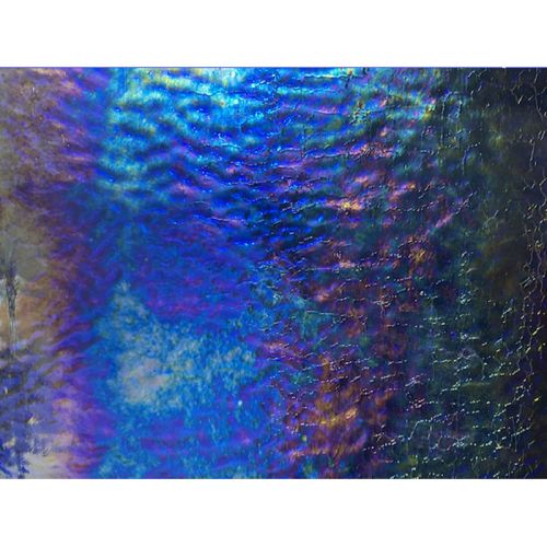 W1308-Iridized Cobalt Ripple Trans. #1118RIPR